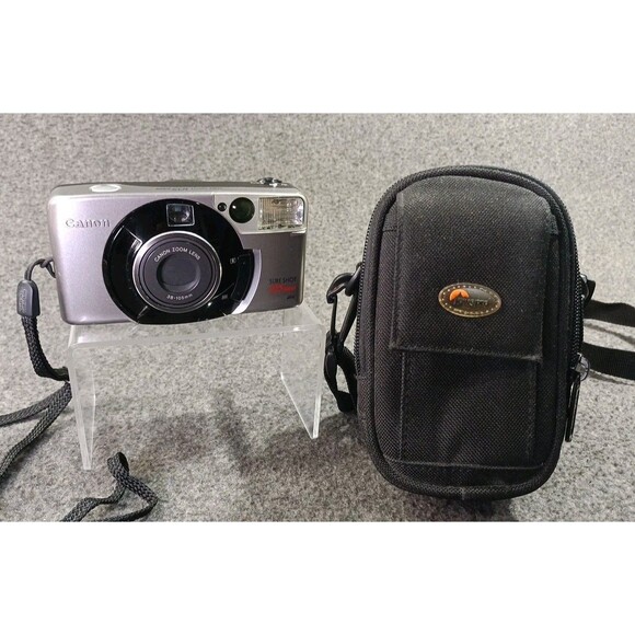 Canon Sure Shot Zoom 105 35mm Film 38-105mm AF Point & Shoot Camera Working - Picture 1 of 14